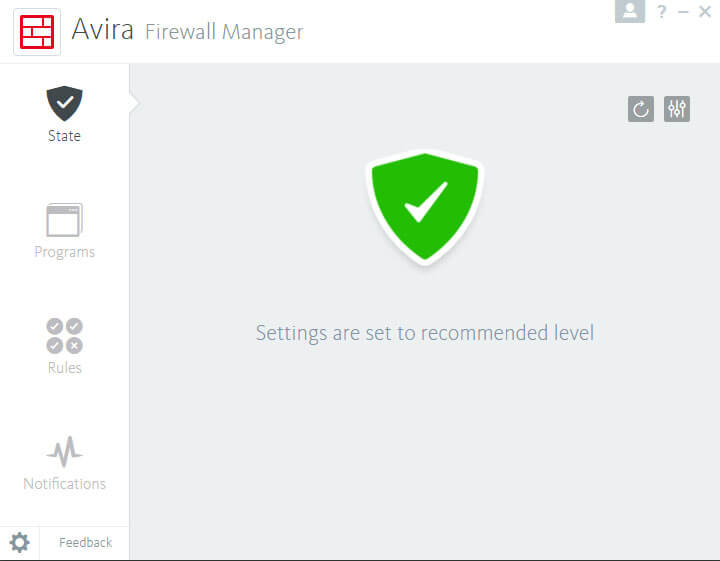 Avira Firewall Manager Console