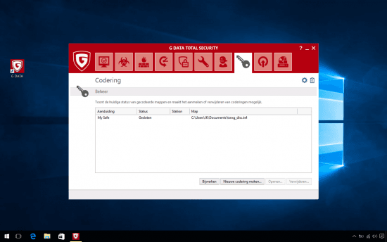 G Data Total Security Encryptie