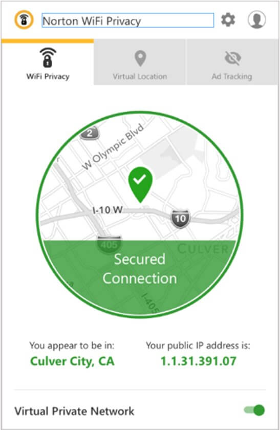 Norton Wifi Privacy Connection Secured